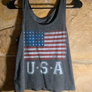USA cropped tee